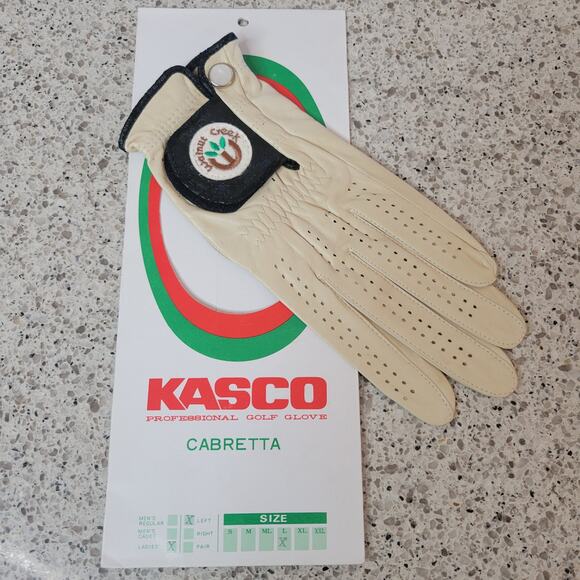 VTG Kasco Cabretta Ladies Leather Professional Golf Glove Walnut Creek Left sz L - Picture 6 of 12